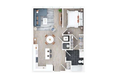 2 bed 2 bath D at Jayde Parkside Apartments, Washington